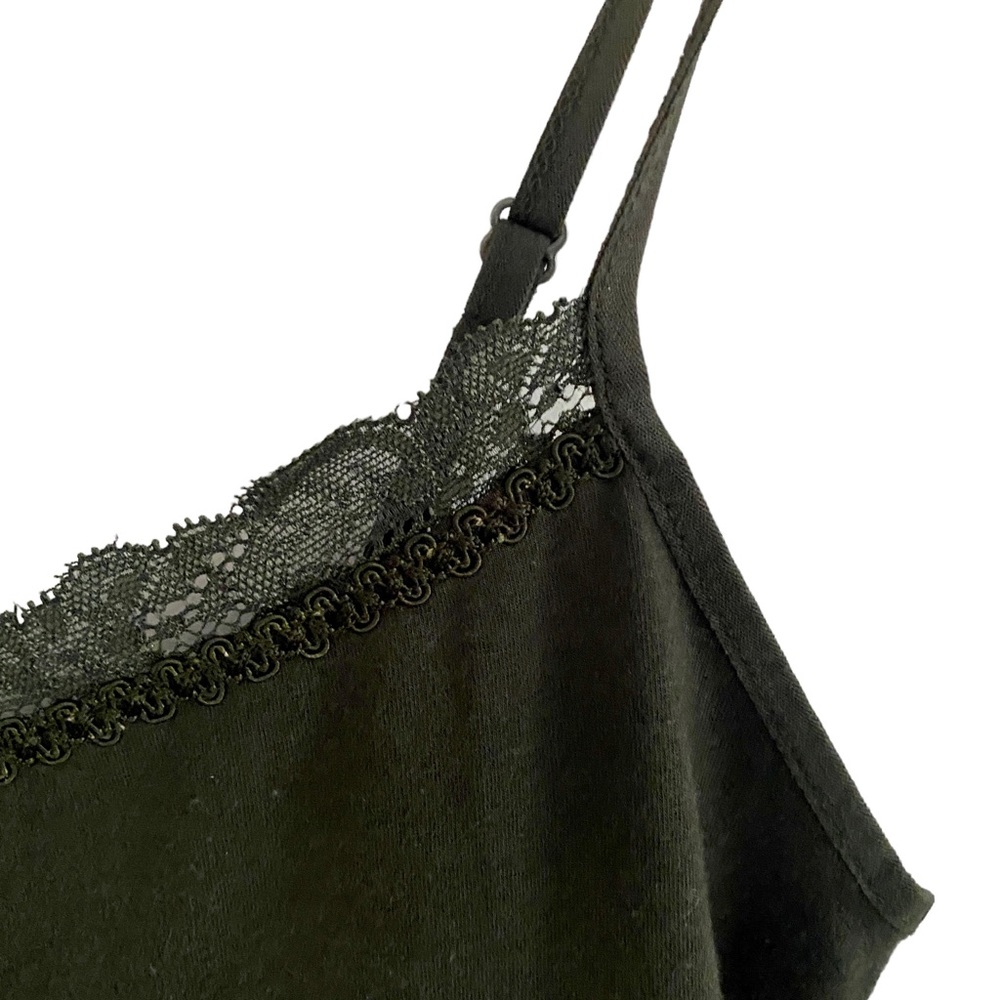 Y2K Loft Green Lace Cami Size Medium - Picture 2 of 5